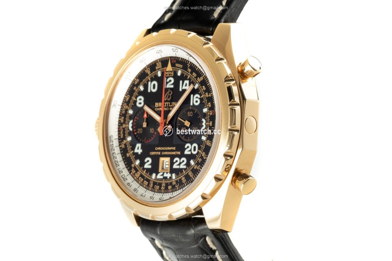 IMG_9086 Breitling Chrono-Matic Mens watch Unisex Automatic Yellow gold H22360 3