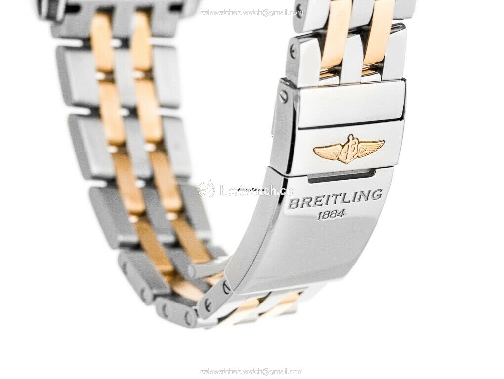 IMG_9086 Breitling Chronomat 44 Mens watch Unisex Automatic Gold Steel CB011012 B968 3