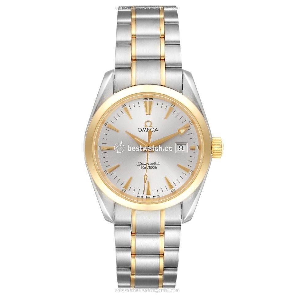 Omega Seamaster Aqua Terra Mens watch Unisex Quartz Gold Steel 2318.30.00 3