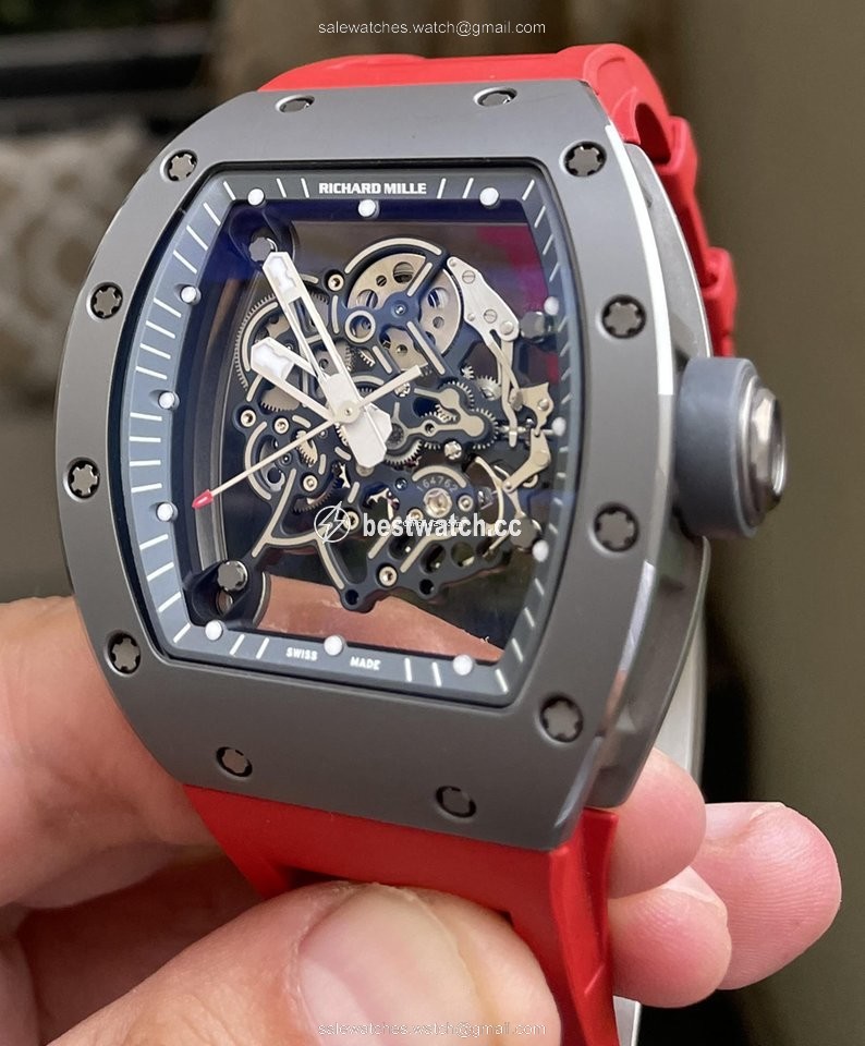 IMG_9086 Richard Mille RM 055 Mens watch Unisex Manual winding RM055 TI 3