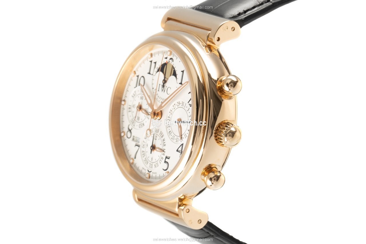 IMG_9086 IWC Da Vinci Perpetual Calendar Mens watch Unisex Automatic Yellow gold 3758 3
