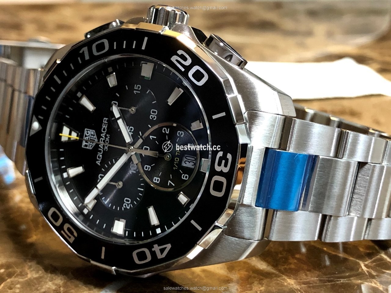 IMG_9086 TAG Heuer Aquaracer 300M Mens watch Unisex Quartz Steel CAY111A.BA0927 3