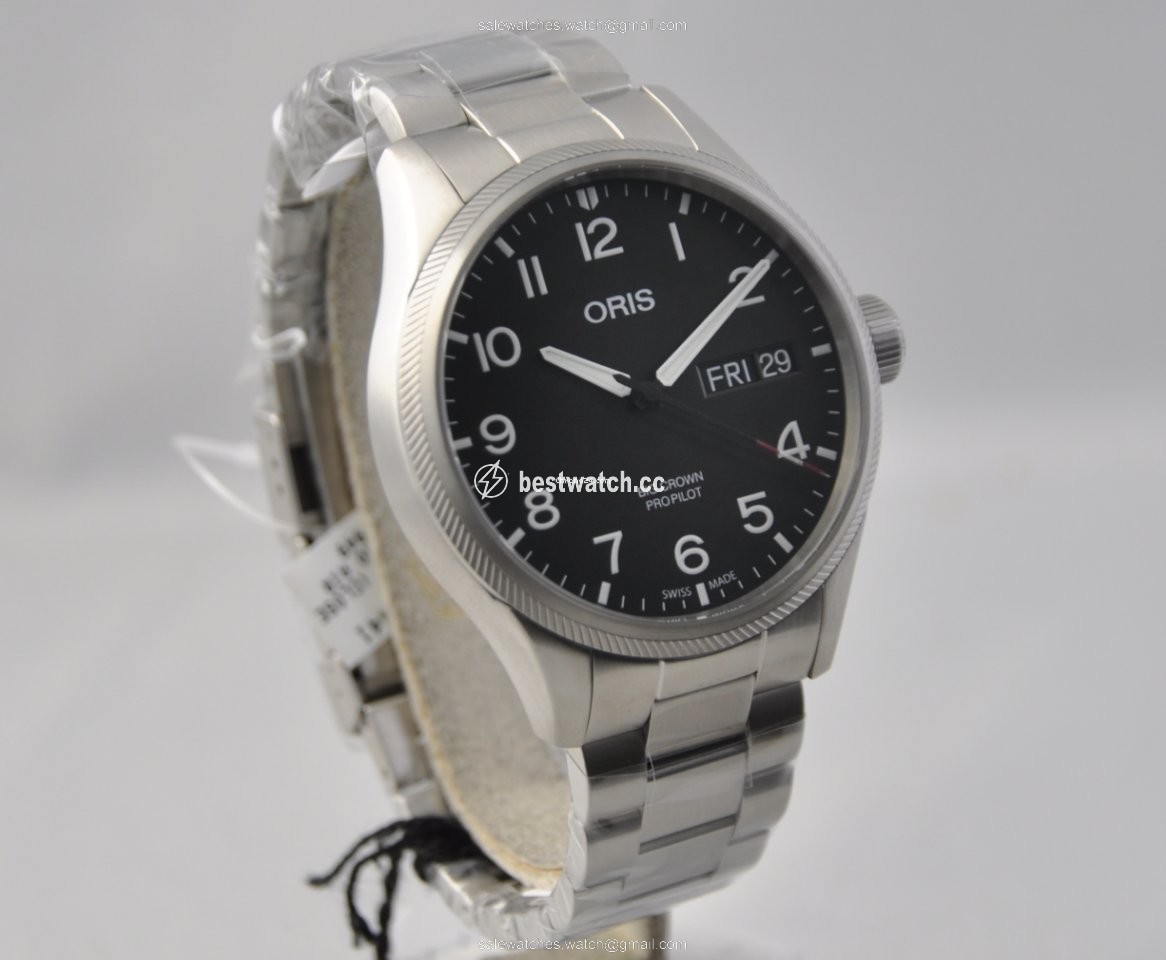 IMG_9086 Oris Big Crown ProPilot Day Date Mens watch Unisex Steel 01 752 7698 4194-Set MB 3