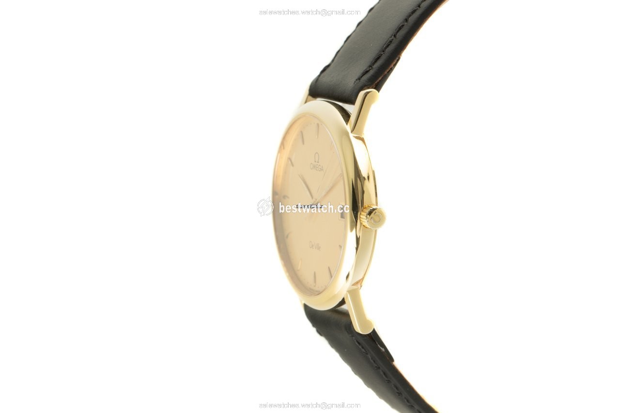 Omega De Ville Mens watch Unisex Quartz Yellow gold 196.2432 3