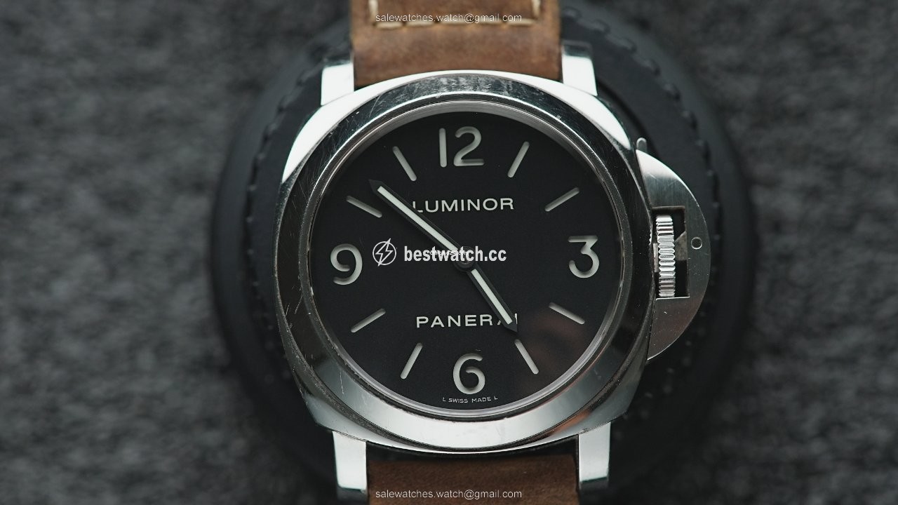 IMG_9086 Panerai Luminor Base Mens watch Unisex Manual winding Steel PAM 00112 3
