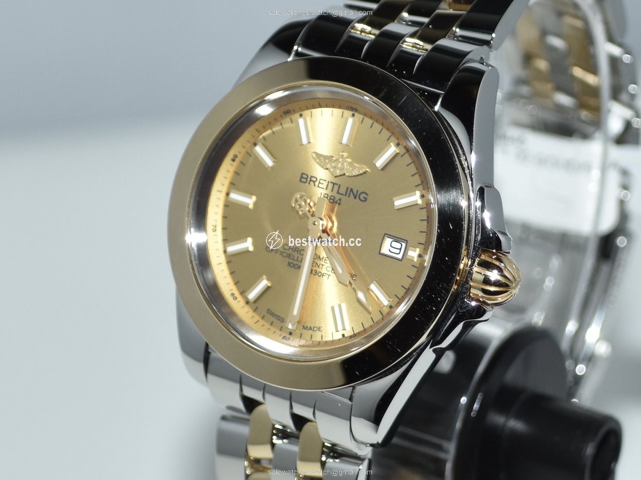 IMG_9086 Breitling Galactic 32 Womens watch Quartz Gold Steel C71330121A1C1 3