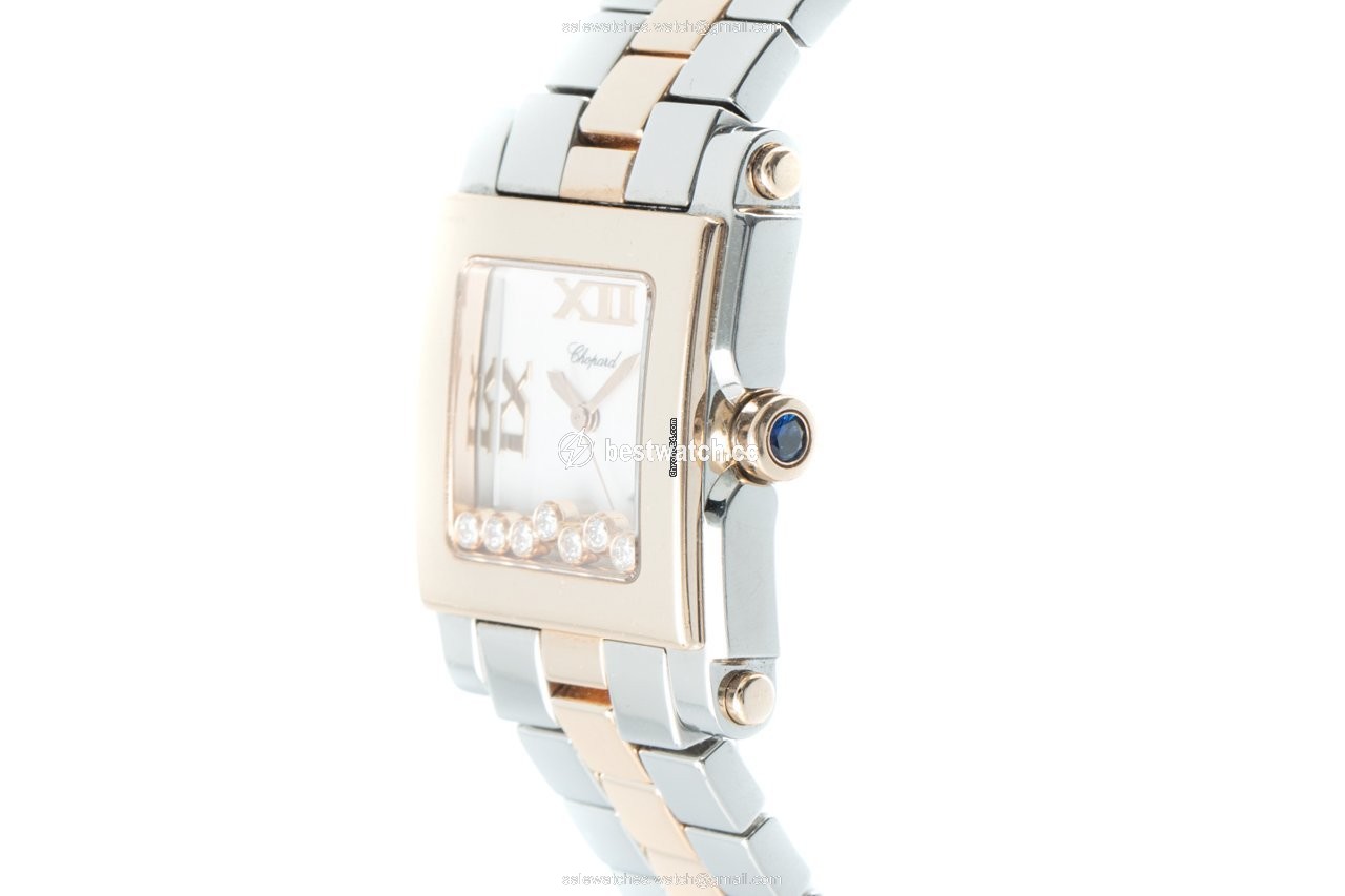 IMG_9086 Chopard Happy Sport Womens watch Quartz Gold Steel 278498-9001 3