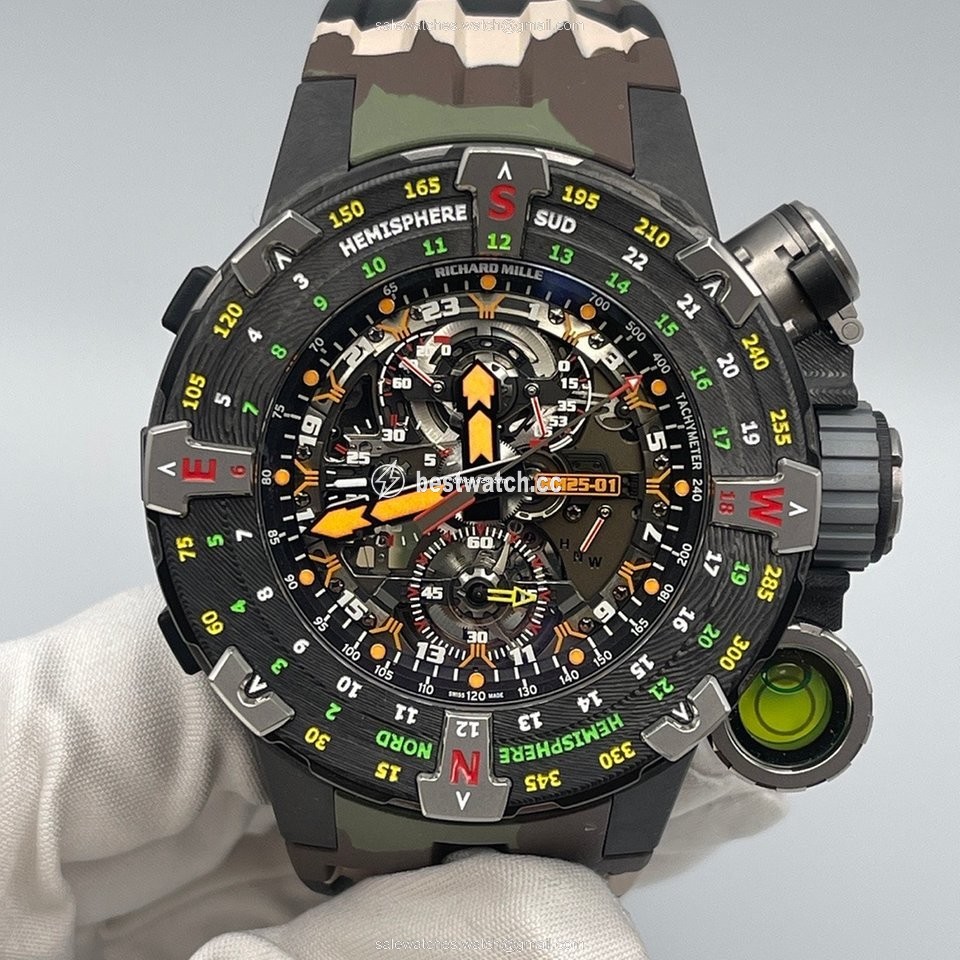 IMG_9086 Richard Mille Mens watch Unisex Manual winding Carbon Rm025-01 3