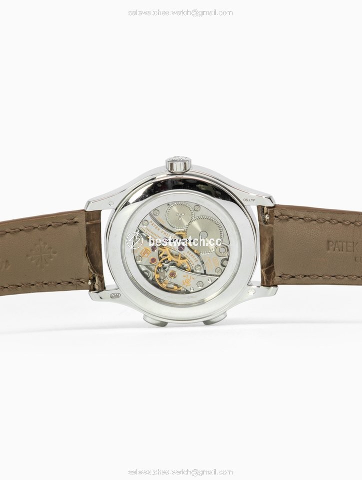 IMG_9086 Patek Philippe Travel Time Womens watch Manual winding White gold 7134G-001 3
