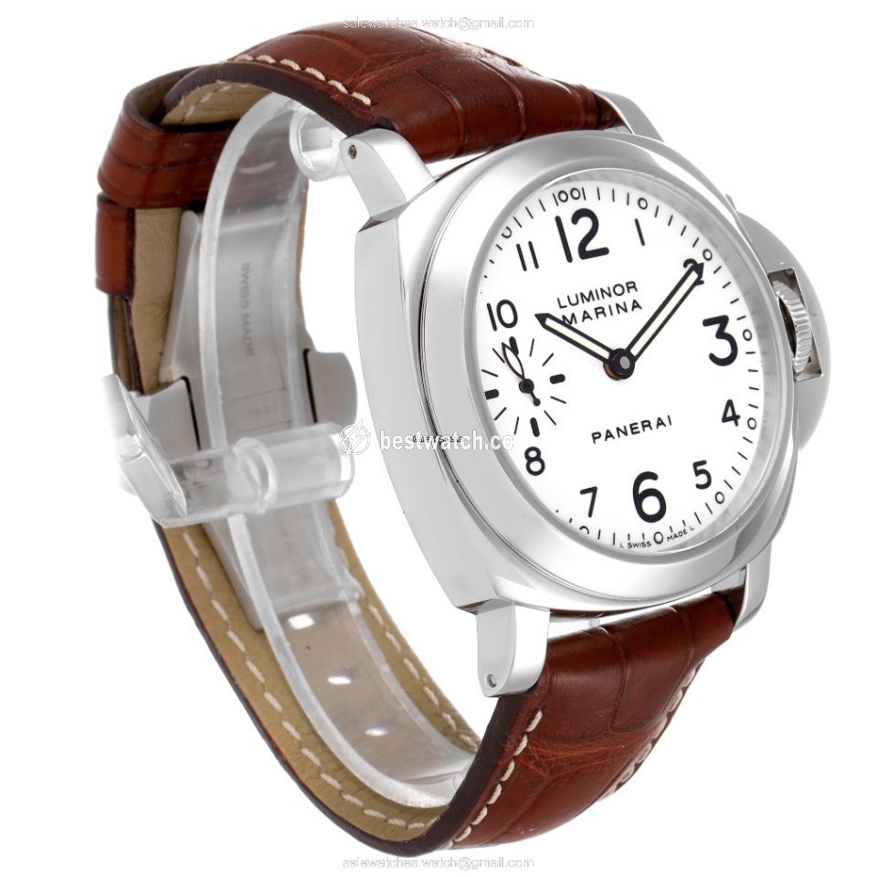 IMG_9086 Panerai Luminor Marina Mens watch Unisex Manual winding Steel PAM00113 3