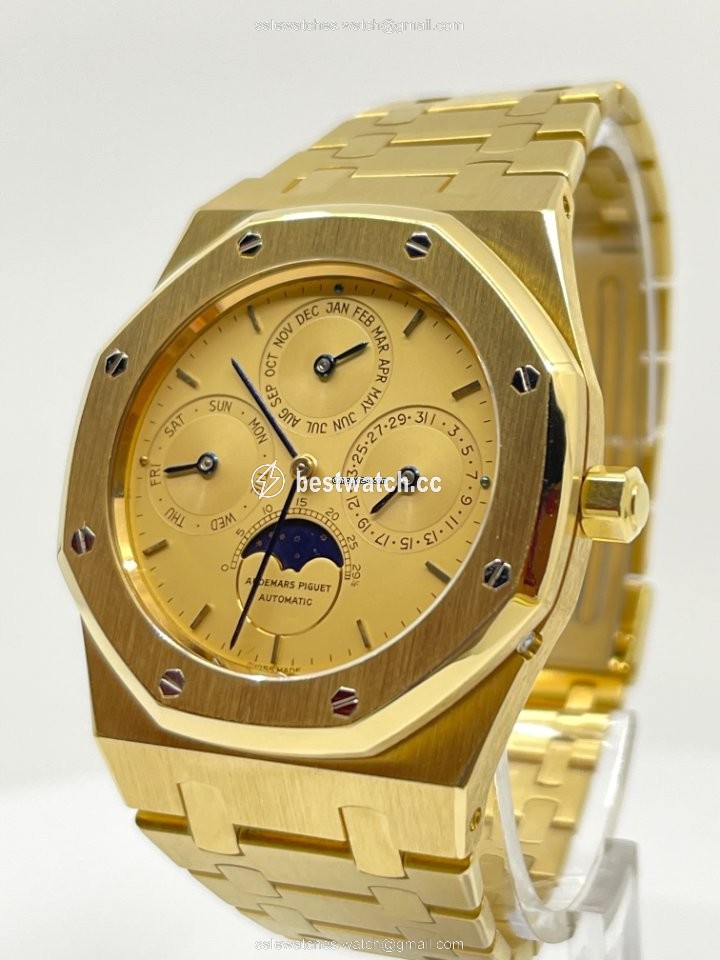 IMG_9086 Audemars Piguet Royal Oak Perpetual Calendar Mens watch Unisex Automatic Yellow gold 25654BA 3
