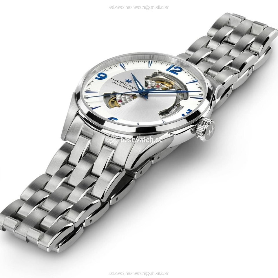 IMG_9086 Hamilton Jazzmaster Open Heart Mens watch Unisex Automatic Steel H32705152 3