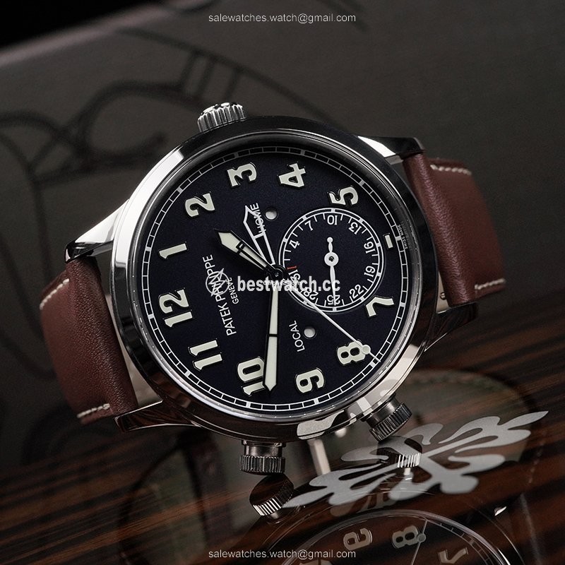IMG_9086 Patek Philippe Travel Time Mens watch Unisex Automatic White gold 5524G-001 3