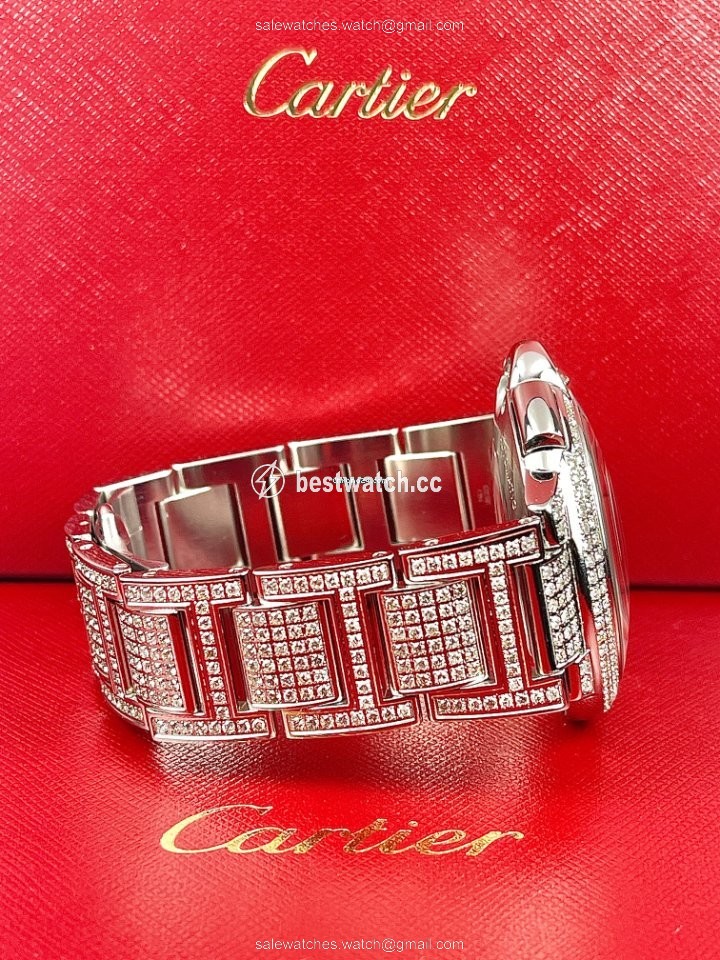 IMG_9086 Cartier Ballon Bleu 44mm Mens watch Unisex Automatic Steel W6920025 3
