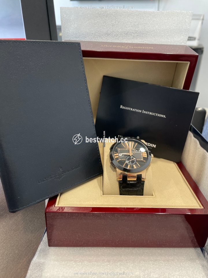 Ulysse Nardin Executive Dual Time Mens watch Unisex Automatic Rose gold 246-00-3 42 3