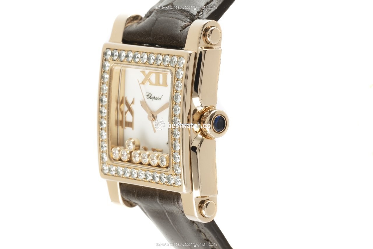 IMG_9086 Chopard Happy Sport Womens watch Quartz Red gold 275321 3