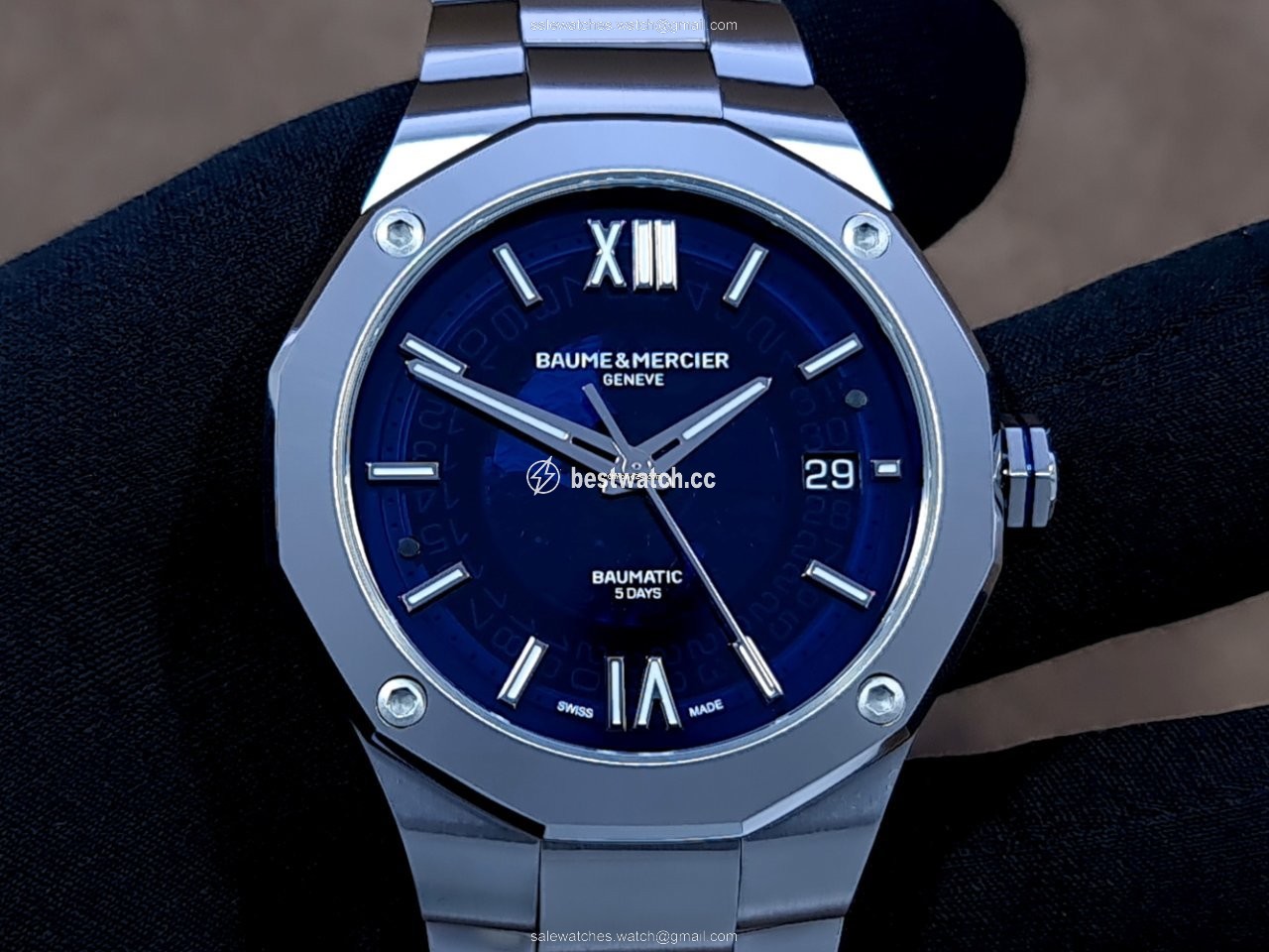 IMG_9086 Baume & Mercier Riviera Mens watch Unisex Automatic Steel M0A10616 3