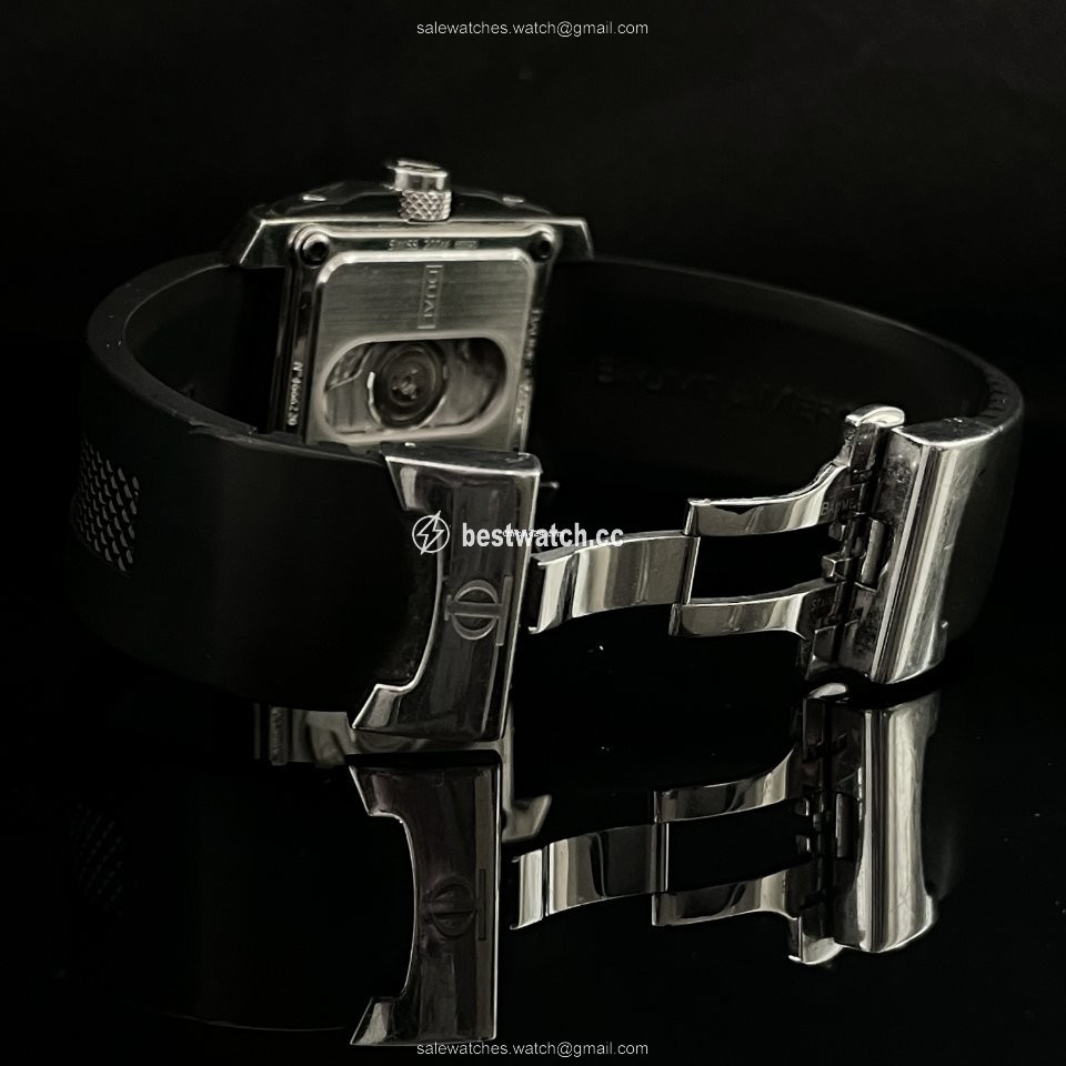 IMG_9086 Baume & Mercier Hampton Mens watch Unisex Automatic Steel Baume & Mercier Hampton square XL Dual Timer 3