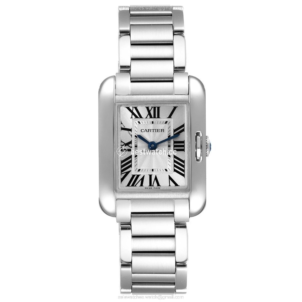 IMG_9086 Cartier Tank Anglaise Womens watch Quartz Steel W5310022 3