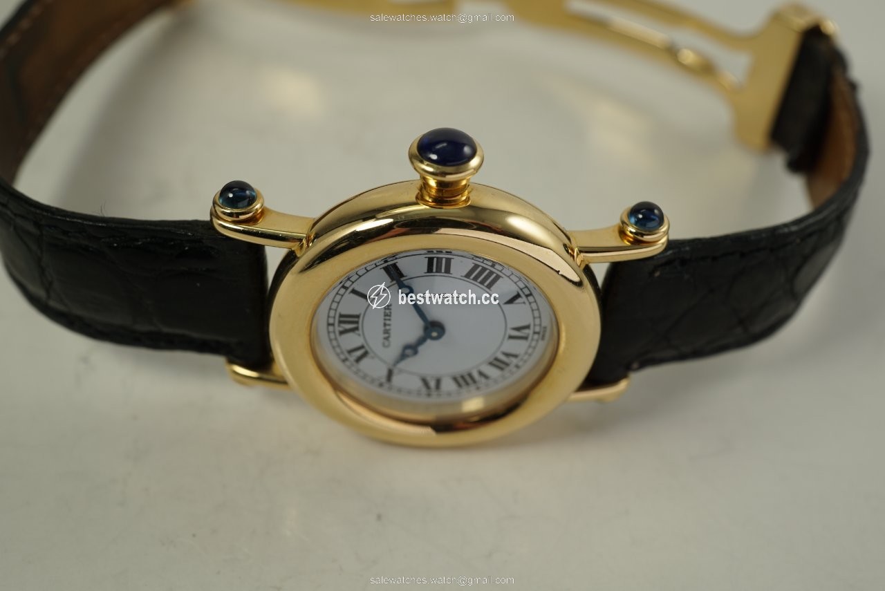 IMG_9086 Cartier Diabolo Womens watch Quartz Yellow gold 14400 3