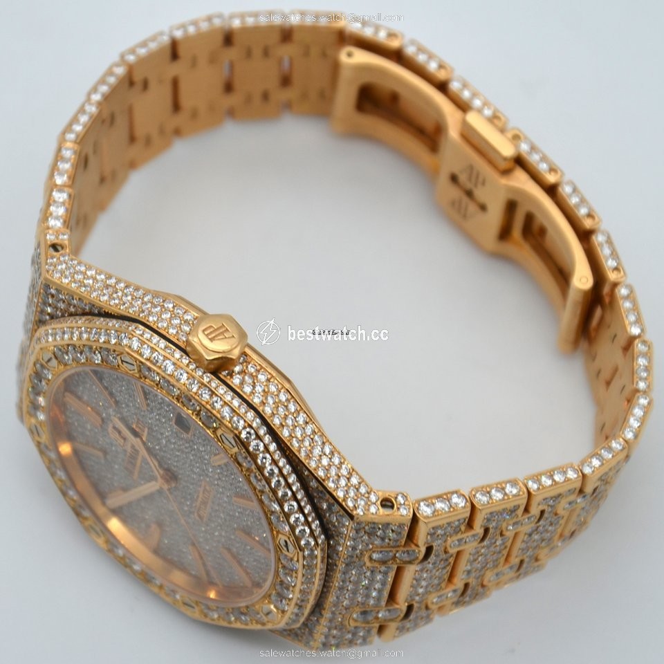 IMG_9086 Audemars Piguet Royal Oak Selfwinding Mens watch Unisex Automatic Rose gold 15400OR.OO.1220OR.02 3
