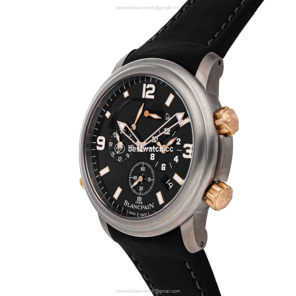 IMG_9086 Blancpain Leman Reveil GMT Mens watch Unisex Automatic Titanium 2041-12A30-64B 3