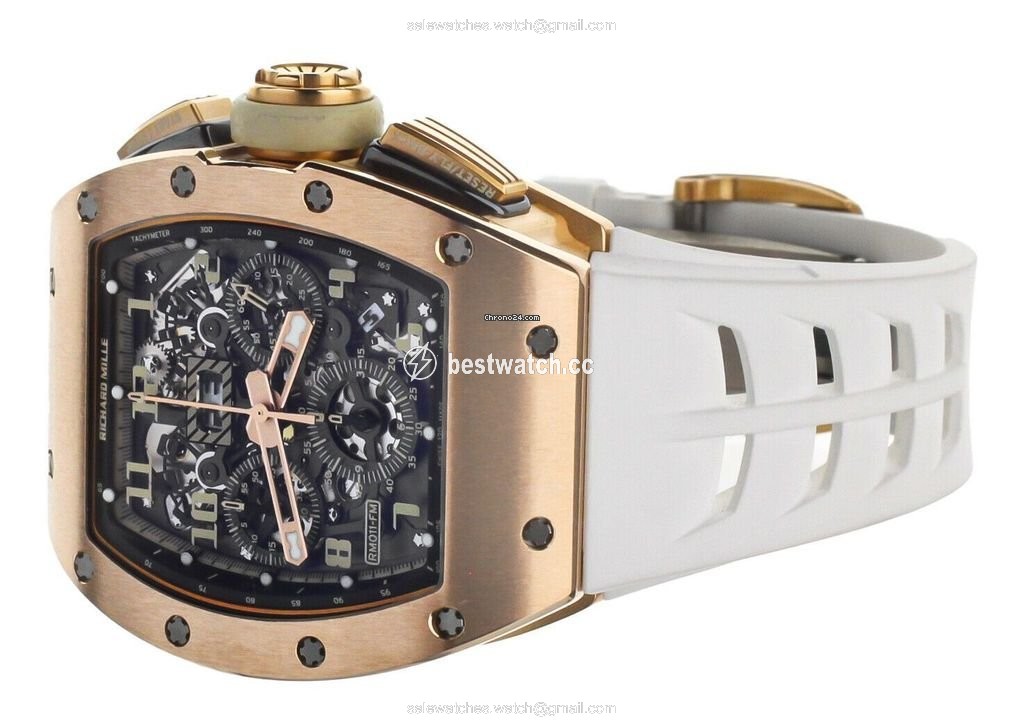 IMG_9086 Richard Mille RM 011 Mens watch Unisex Automatic Rose gold RM11-FM 3