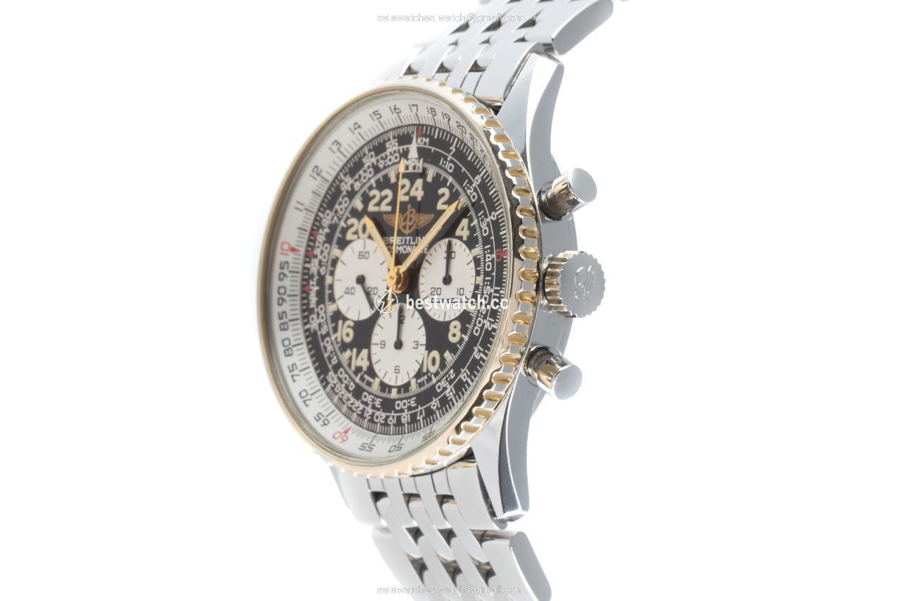 Breitling Navitimer Cosmonaute Mens watch Unisex Manual winding Gold Steel B12019 3