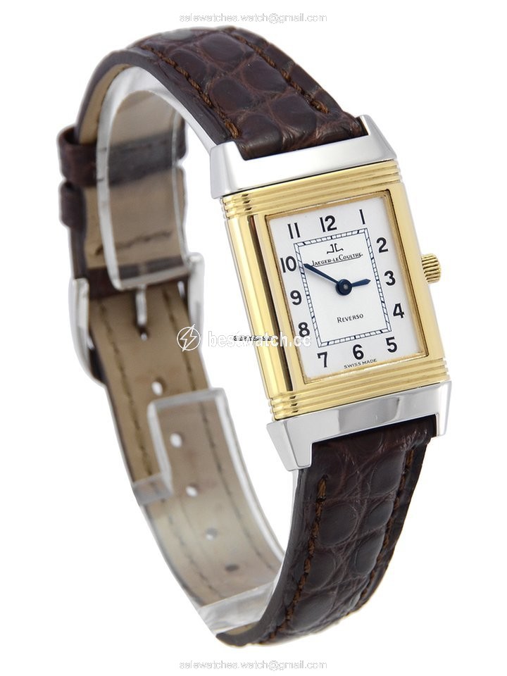IMG_9086 Jaeger-LeCoultre Reverso Lady Womens watch Manual winding Gold Steel 260.5.86 3