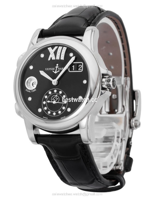 IMG_9086 Ulysse Nardin Dual Time Womens watch Automatic Steel 3343-222 30-02 3