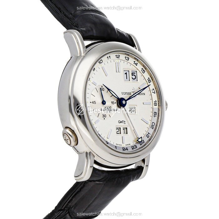 IMG_9086 Ulysse Nardin GMT + - Perpetual Mens watch Unisex Automatic White gold 320-22 32 3