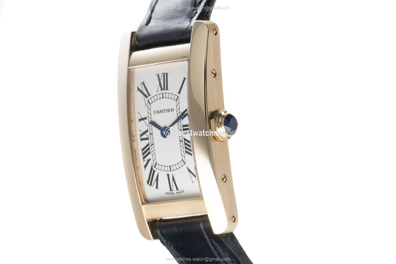 Cartier Tank Americaine Womens watch Quartz Yellow gold 2482 3