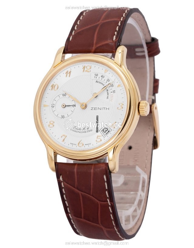 IMG_9086 Zenith Elite Power Reserve Mens watch Unisex Manual winding Yellow gold 30.0240.655 01 3