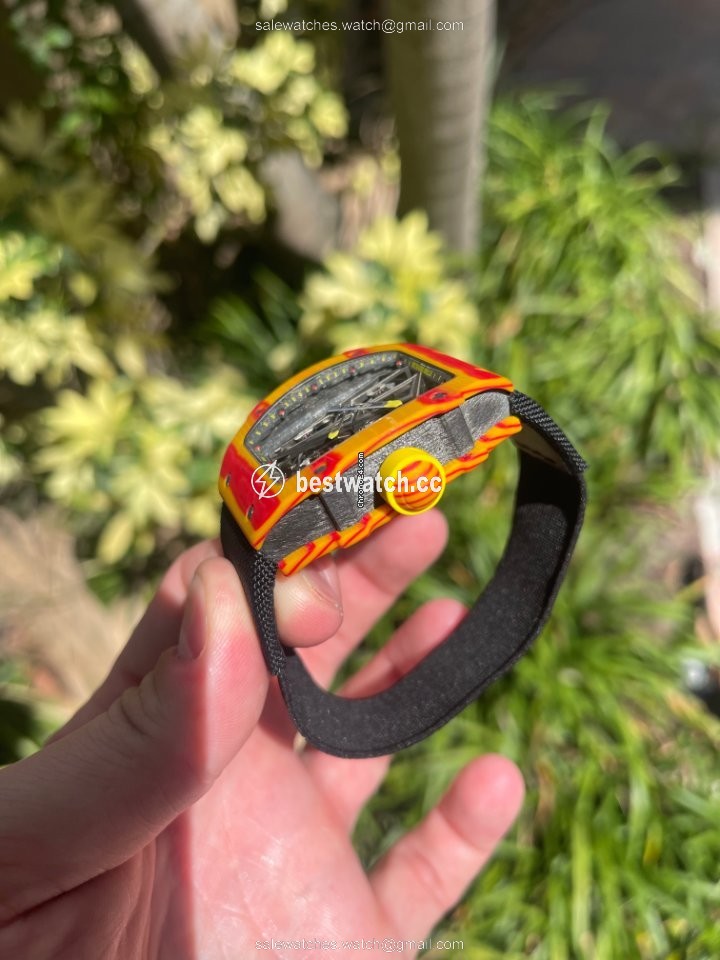 IMG_9086 Richard Mille RM 027 Mens watch Unisex Manual winding Carbon RM27-03 3