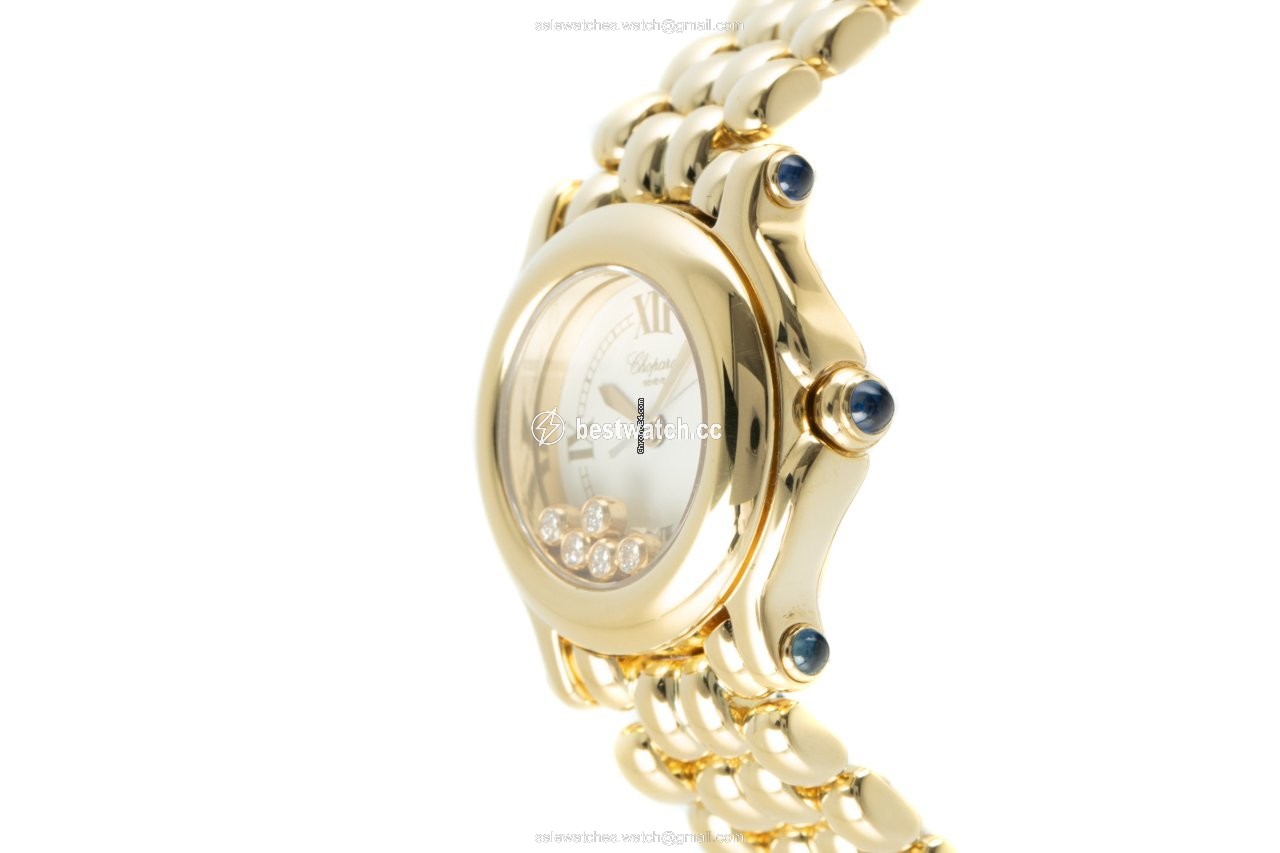 IMG_9086 Chopard Happy Sport Womens watch Quartz Yellow gold 27 6150-23 3