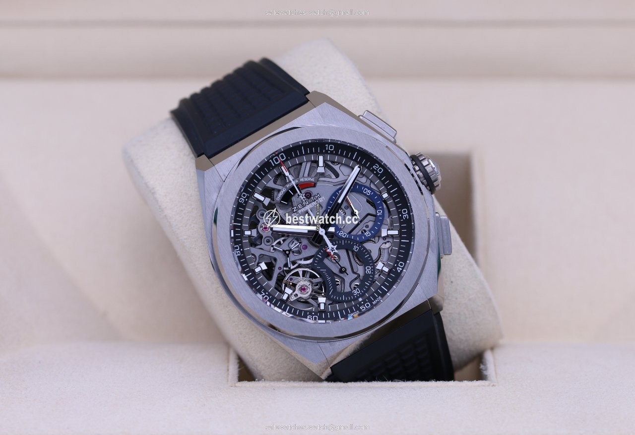 IMG_9086 Zenith Defy El Primero Mens watch Unisex Automatic Titanium 95.9000.9004 78.R782 3