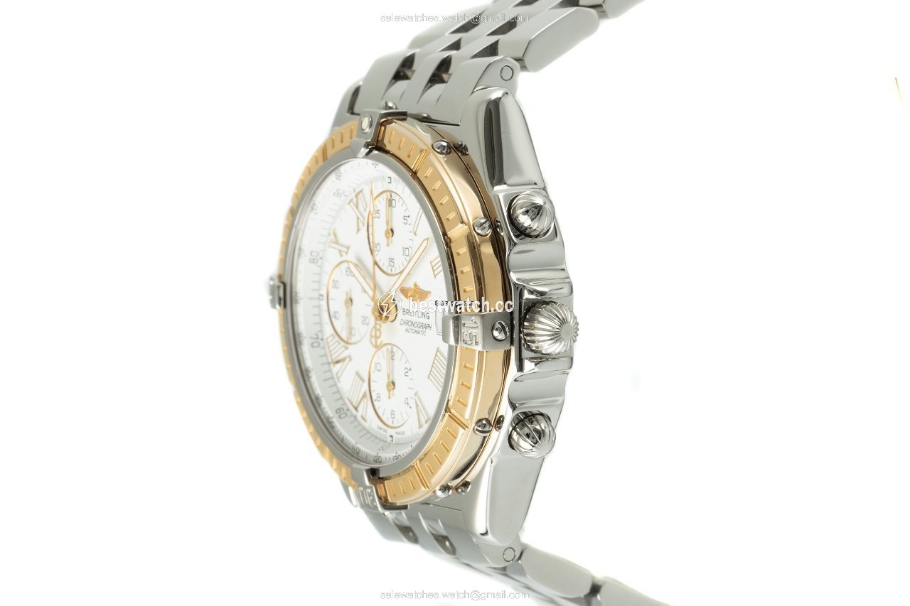 IMG_9086 Breitling Crosswind Racing Mens watch Unisex Automatic Gold Steel D13055 3