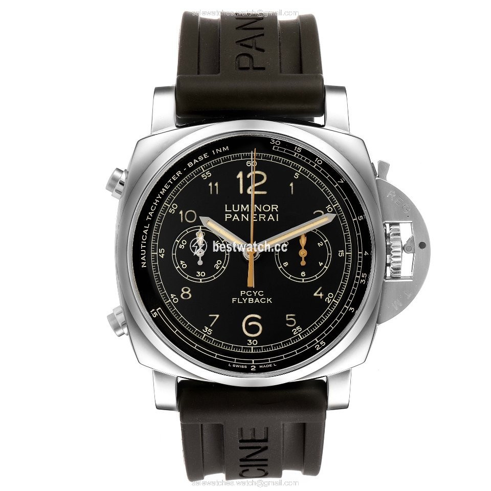IMG_9086 Panerai Luminor 1950 3 Days Chrono Flyback Mens watch Unisex Automatic Steel PAM00653 3
