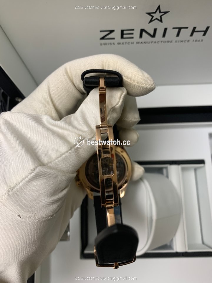 IMG_9086 Zenith Chronomaster Sport Mens watch Unisex Automatic Rose gold 18.3100.3600 69.C920 3