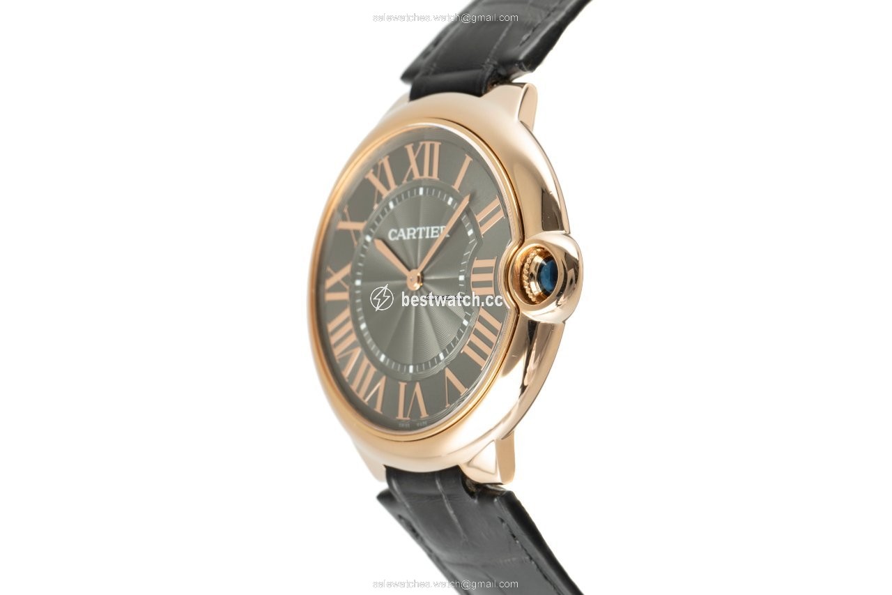 Cartier Ballon Bleu Mens watch Unisex Manual winding Red gold 3661 3