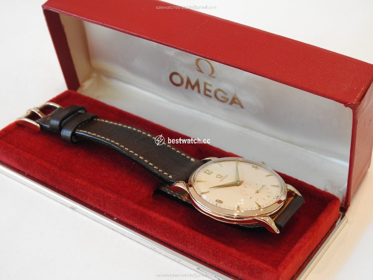 IMG_9086 Omega De Ville Tresor Mens watch Unisex Manual winding Rose gold 2685 3