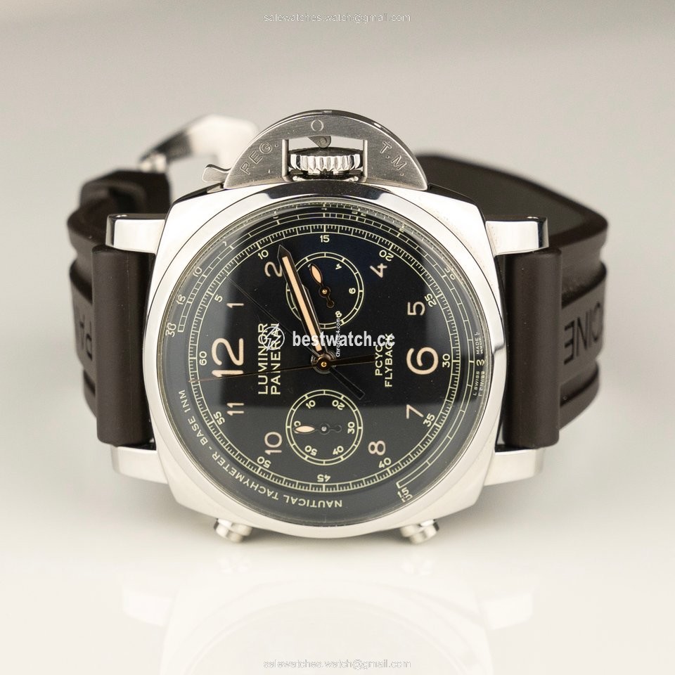 IMG_9086 Panerai Luminor 1950 3 Days Chrono Flyback Mens watch Unisex Automatic Steel PAM 00653 3