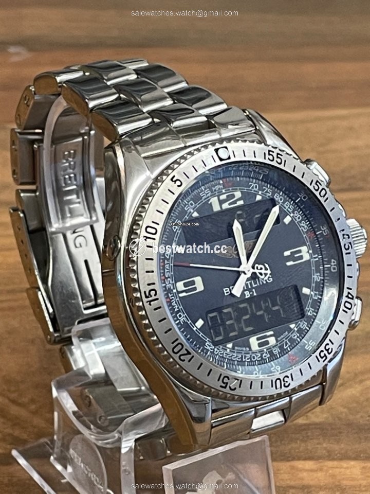 IMG_9086 Breitling B-1 Mens watch Unisex Quartz Steel A68362 3