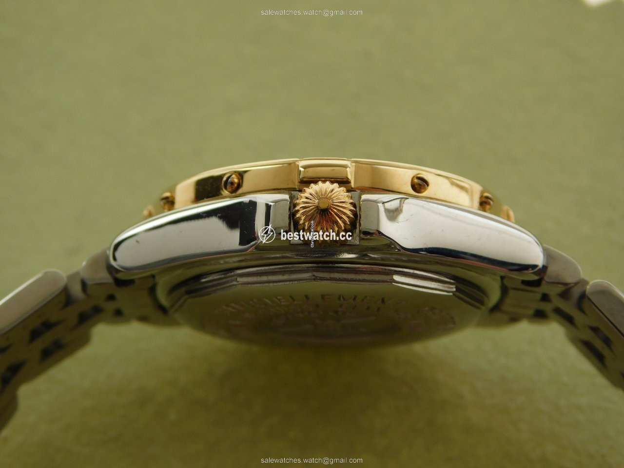 IMG_9086 Breitling Cockpit Lady Womens watch Quartz Gold Steel D 67365 3