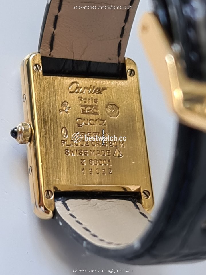 IMG_9086 Cartier Tank Vermeil Womens watch Quartz Silver 3 66001 3