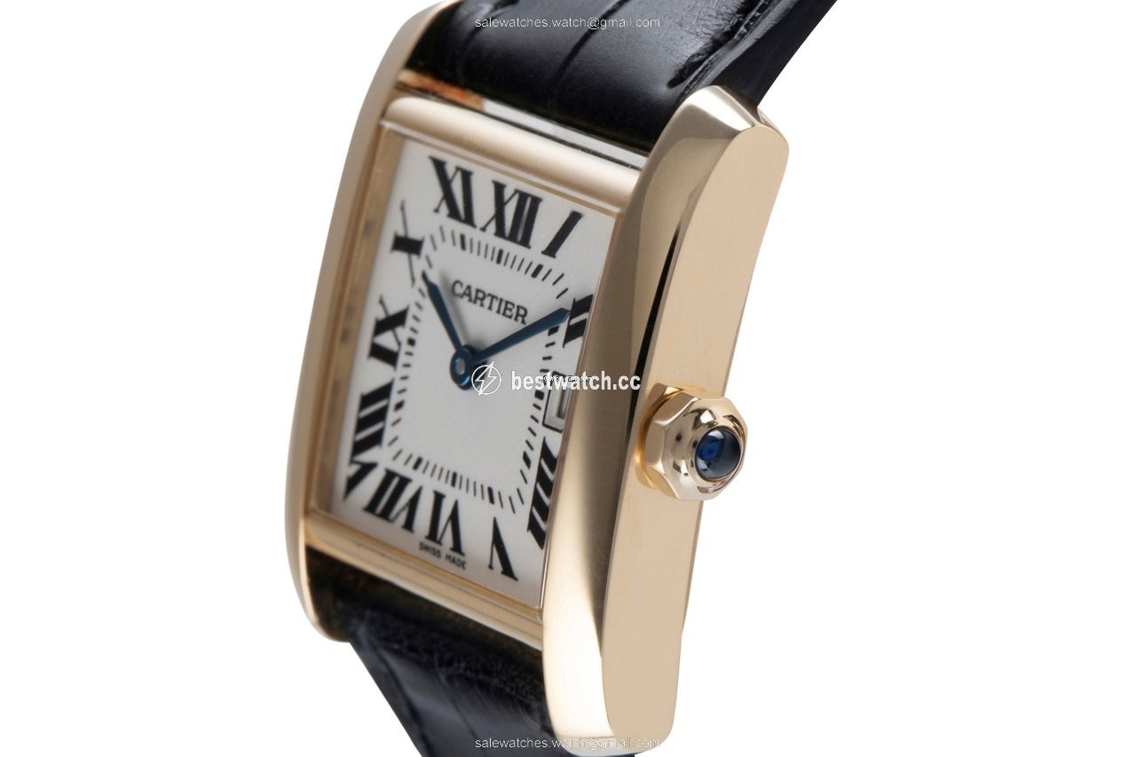 IMG_9086 Cartier Tank Francaise Womens watch Quartz Yellow gold 2466 3