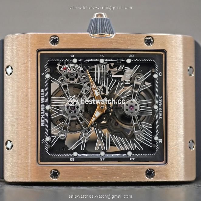 IMG_9086 Richard Mille Mens watch Unisex Manual winding Rose gold RM017 3