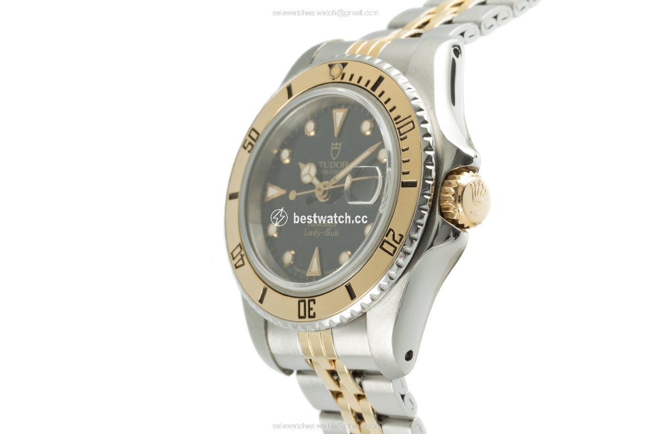 IMG_9086 Tudor Prince Oysterdate Womens watch Automatic Gold Steel 96093 3