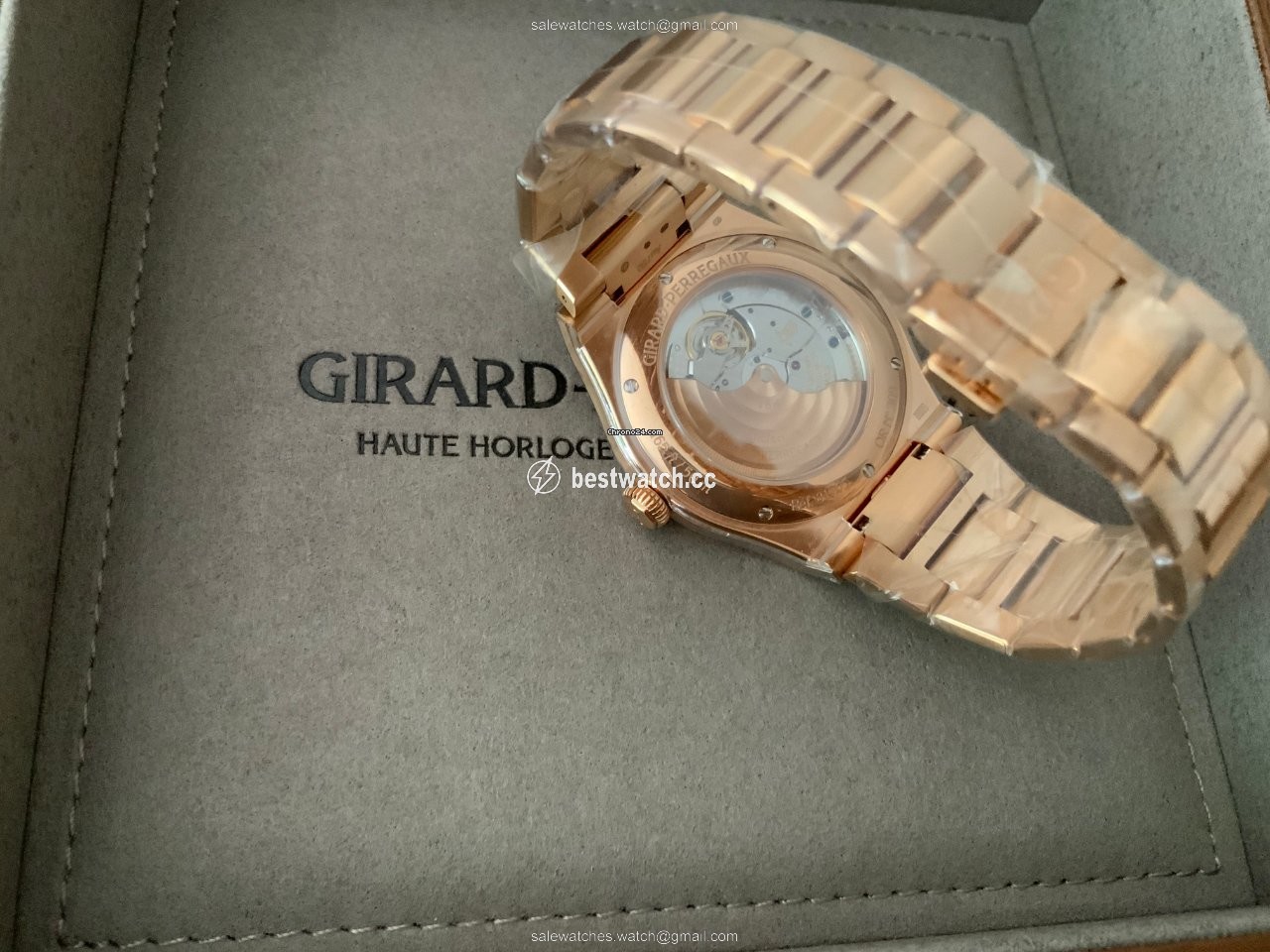 Girard Perregaux Laureato Mens watch Unisex Automatic Rose gold 81005-52-432-52A 3
