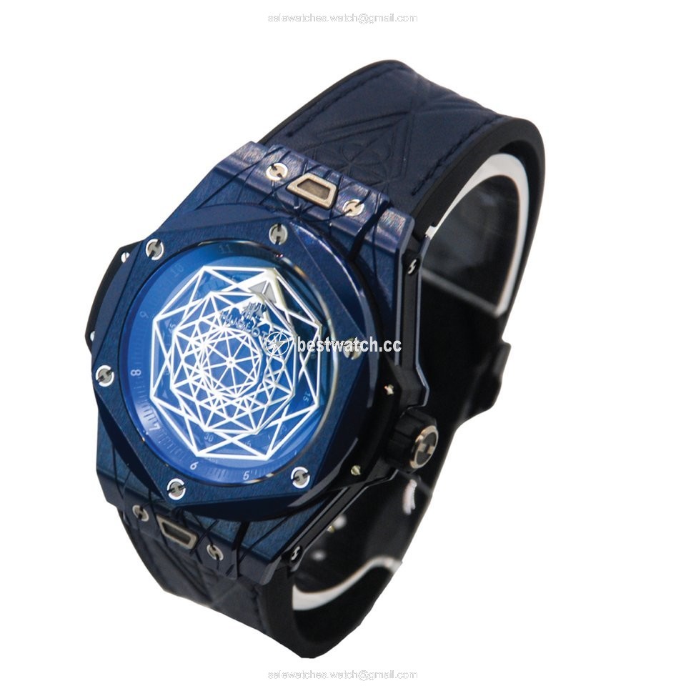 IMG_9086 Hublot Big Bang Sang Bleu Mens watch Unisex Automatic Ceramic 415.EX.7179.VR.MXM19 3